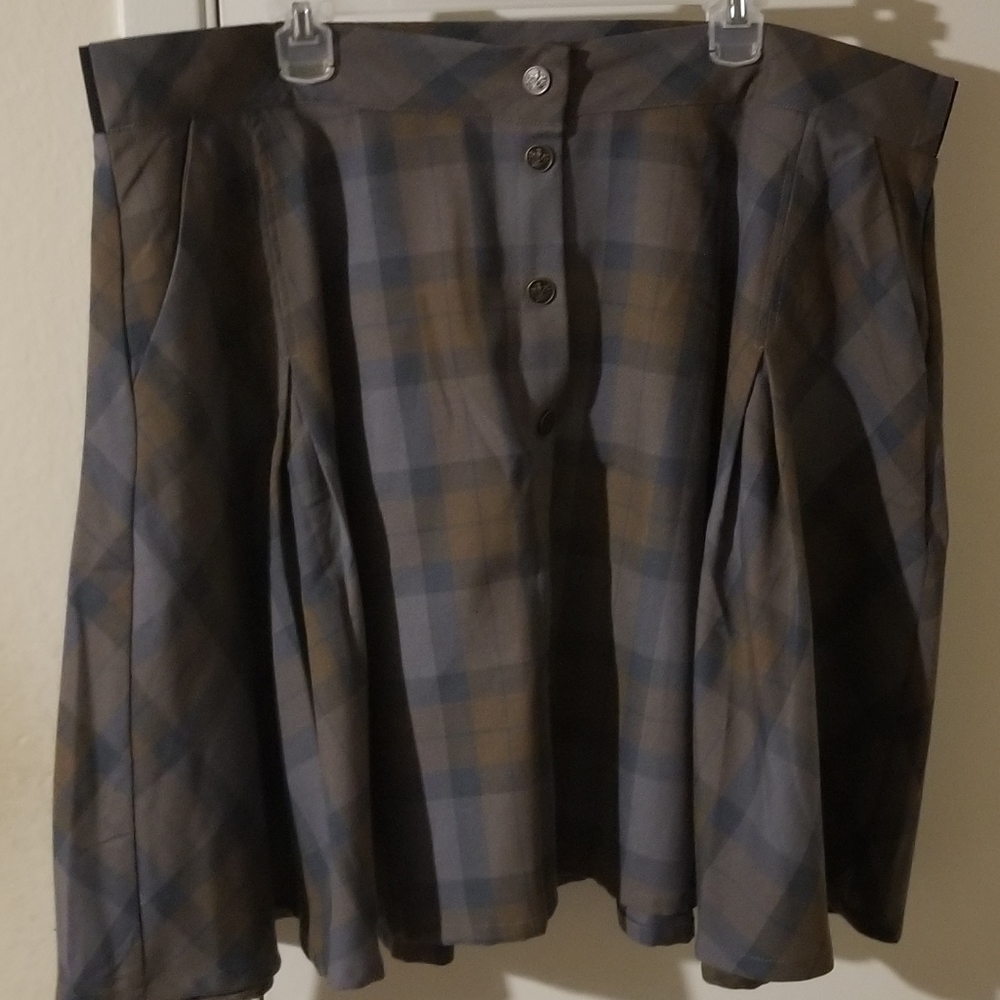 Torrid Outlander Fraser Plaid Skater Skirt 3x Pockets - Picture 3 of 11